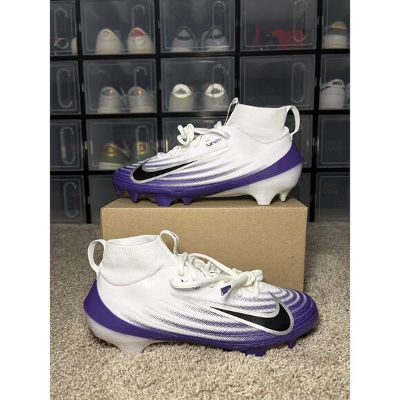 Nike Zoom Air Vapor Pro 1 Purple White Football Cleats IB2495-104 Men’s Sz 8 - Picture 1 of 6